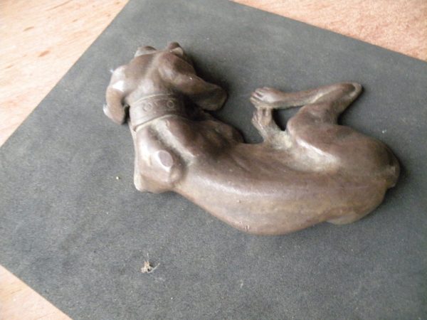 Fermacarte soggetto cane in argento - immagine 2
