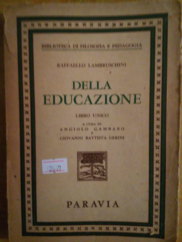 Della Educazione - Raffaello Lambruschini