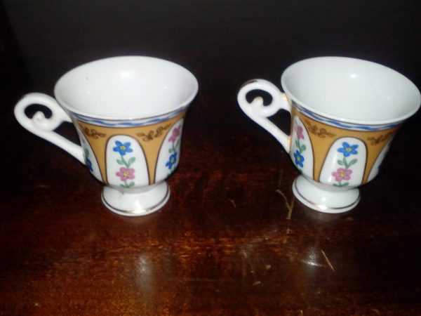 Coppia n.2 tazzine decorate, vintage - immagine 2
